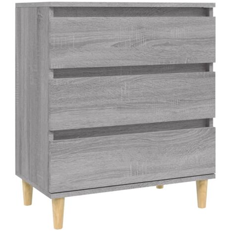 Aparador buffet cómoda armario unidad de almacenamiento organizador cocina salón salonsonoma 60 x 35 x 70 cm madera contrachapada gris 020036406 (1/5)