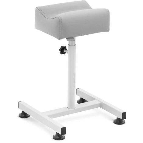 Taburete de pedicura 24 x 22 cm PU acero espuma gris 140010080 (1/5)