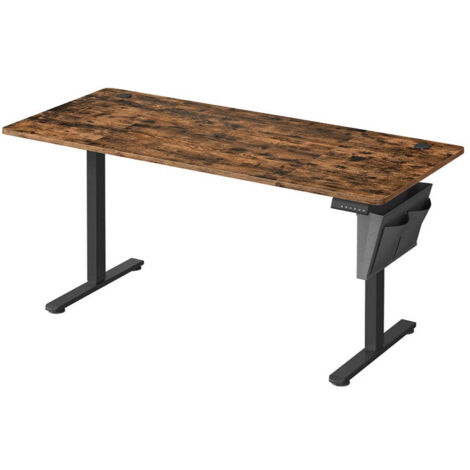 Escritorio eléctrico de pie o sentado altura ajustable 60 x 120 x (72-120) cm 4 ajustes de altura con memoria bolsa de almacenamiento para escritorio 120004582 (1/4)