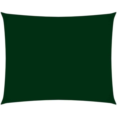 Vela parasol rectangular de tela Oxford 3 x 45 m verde oscuro 020009677 (1/5)