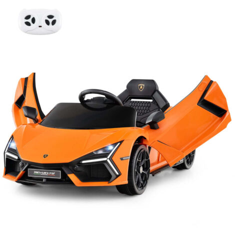 Coche eléctrico teledirigido para niños 105 x 60 x 40 cm con seguridad y diversión moderna fabricado en PP naranja 200014659