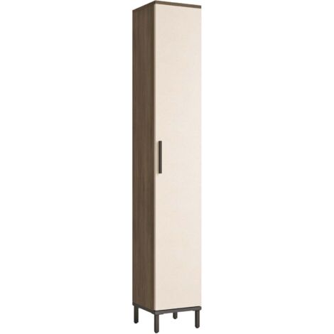 Armario de almacenamiento Lieto de 6 niveles con puerta 1835 x 295 x 295 cm roble gris/beige 030008951 (1/2)