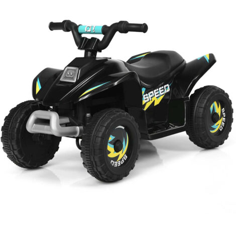 Buggy eléctrico quad para niños 73 x 40 x 445 cm marcha adelante/atrás diseño adaptado para niños PP negro 200013327