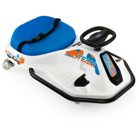 Kart eléctrico infantil 90 x 56 x 40 cm divertidos derrapes diseño moderno PP azul 200012271 (1/3)