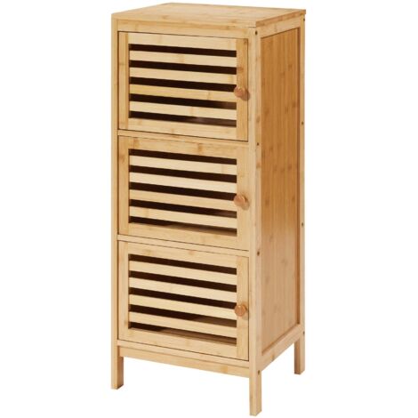 Armario/estante de almacenamiento 82 x 33 x 27 cm bambú natural 030008867 (1/5)