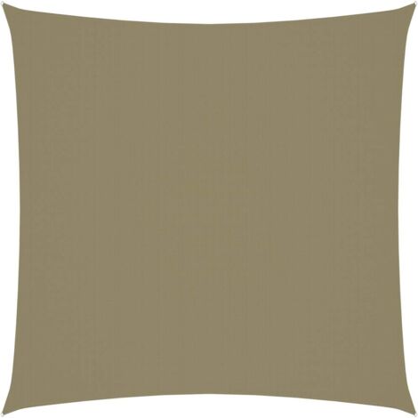 Toldo vela parasol cuadrado tela Oxford 5 x 5 m beige 020009514 (1/5)