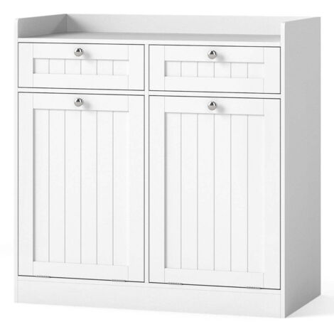 Mueble lavadero con cestas plegables 79 x 40 x 80 cm práctico y estable estilo moderno MDF blanco 200018229