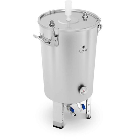 Depósito de fermentación profesional de 30 litros con acero inoxidable y serpentín de refrigeración integrado 140004606 (1/4)