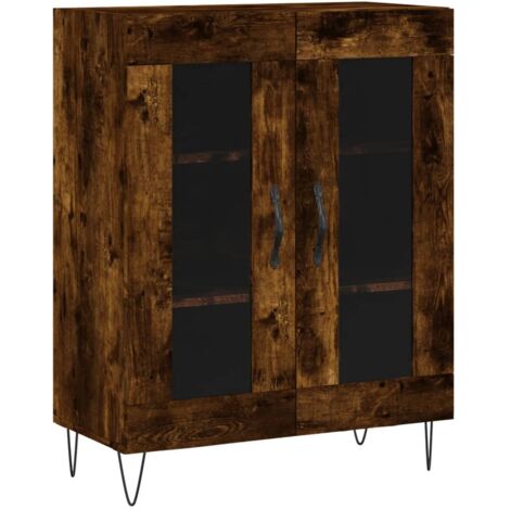 Aparador cómoda armario unidad de almacenamiento organizador para cocina sala de estar salón 69,5 x 34 x 90 cm madera de ingeniería marrón 020031060 (1/5)