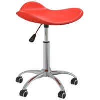 Silla sillón ordenador oficina asiento estudio rojo símil piel 020024062