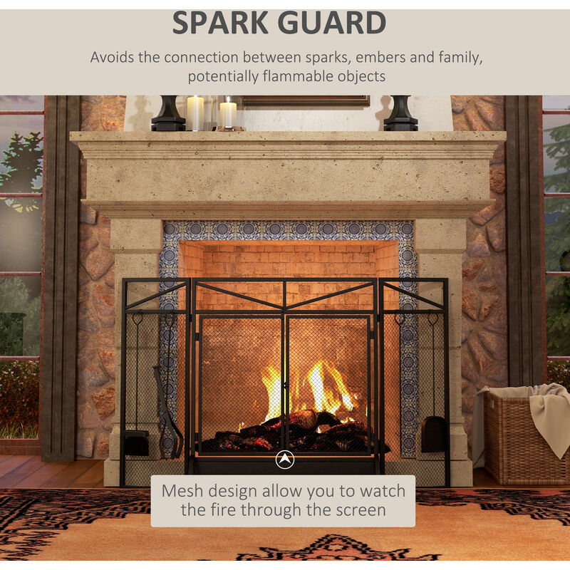 AMAGABELI GARDEN & HOME Decoratieve Gouden Open Haard Schermen 38x31 Inch Houtbranden Enkele Panel Smeedijzeren Mesh Open haard Cover Fire Spark Guard Indoor Outdoor Brandschermen voor Open haarden AMAGABELI GARDEN & HOME Decoratieve Gouden Open Haard Schermen 38x31 Inch Houtbranden Enkele Panel Smeedijzeren Mesh Open haard Cover Fire Spark Guard Indoor Outdoor Brandschermen voor Open haarden