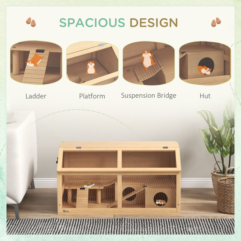 Image result for Hamster Houses For Syrian Hamsters Hamster Wheel 4-Piece Wooden Hamster ...