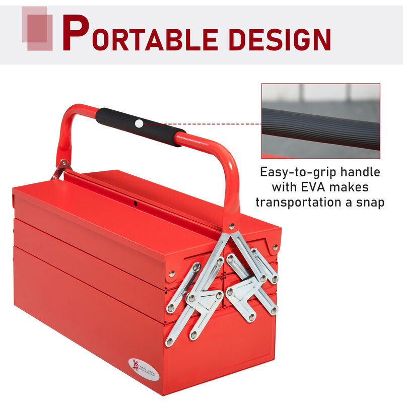 580 x 285 x 290mm Portable Toolbox & Locking Handle Parts