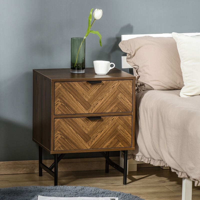 keziah 2 drawer nightstand