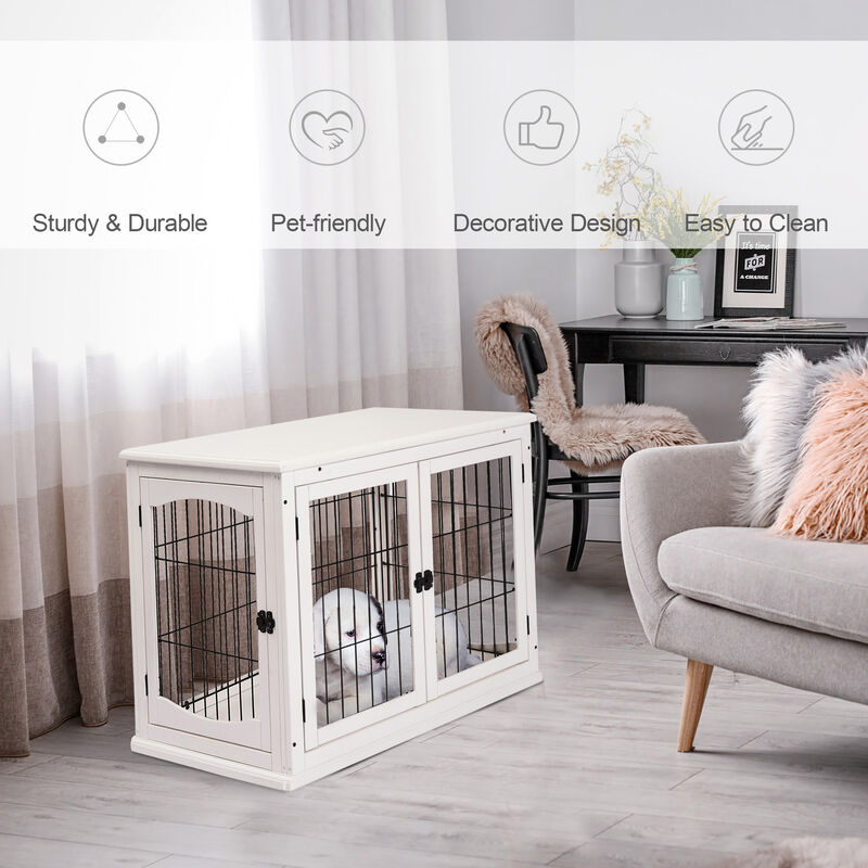 circle dog cage