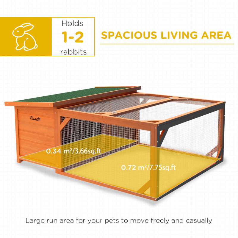 Collapsable Indoor Rabbit Run Rabbit Cage Indoor With Cover - 220x103x103cm, Beige, For Guinea Pigs ...