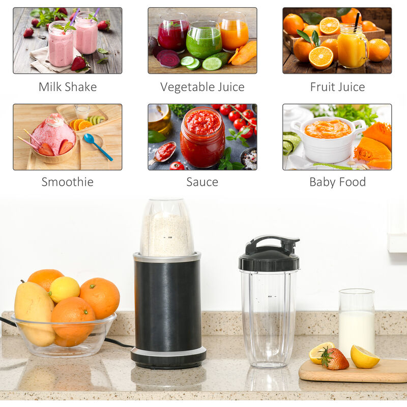  Portable Juicer Blender, 350ml 6-Blades Mini Blender with  Straw, Electric Juicer Bucket Portable Mixer for Shakes & Smoothies: Home &  Kitchen