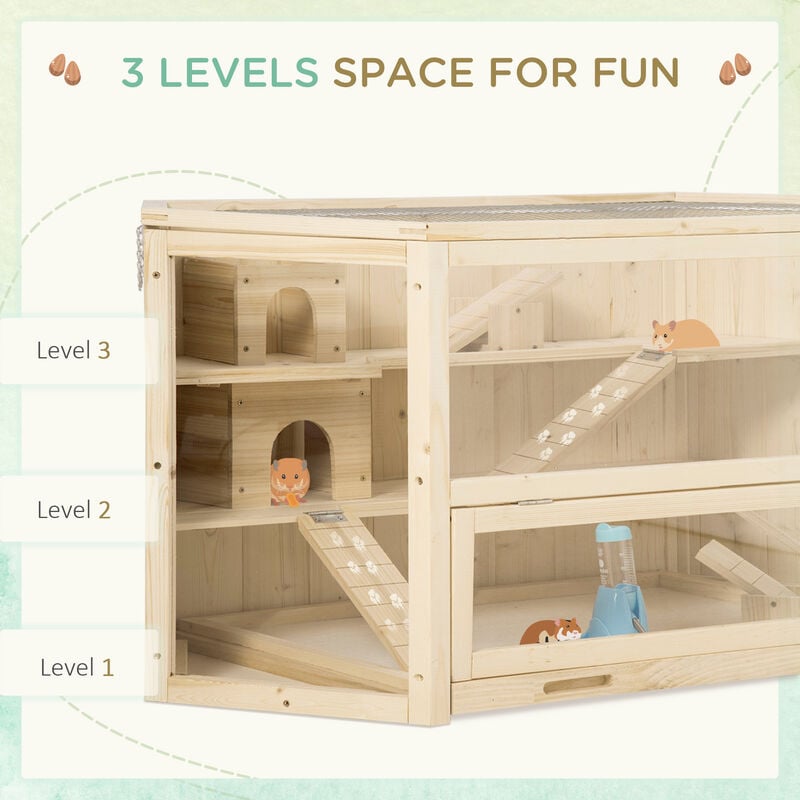 Hamster cages hotsell 3 levels