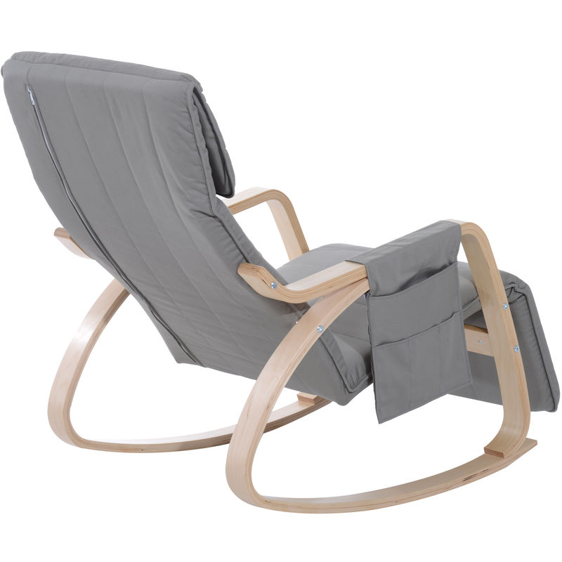 homcom rocking lounge chair