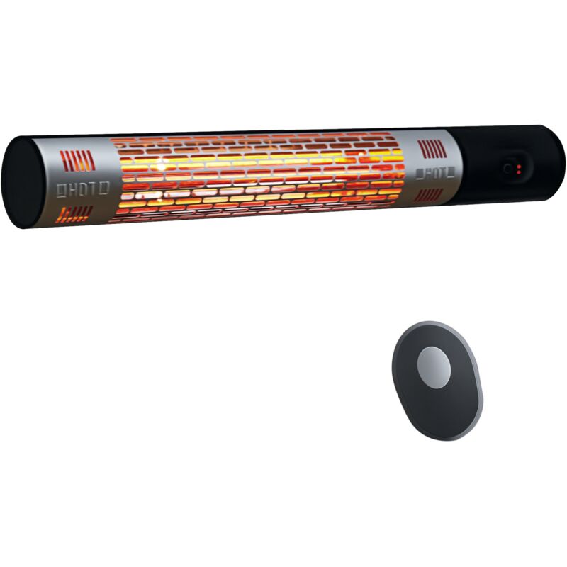 Outsunny 1500W Electric Halogen Heater Garden Warmer Wall Mount Remote  Control