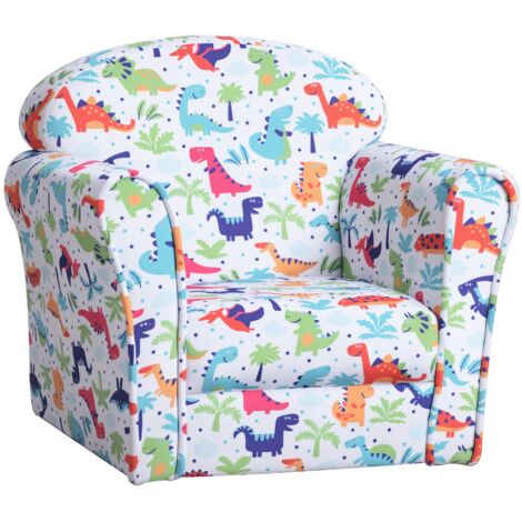 HOMCOM Children Chair Armchair Single Sofa Seat Kids Furniture 18M+ 45kg Multicolor