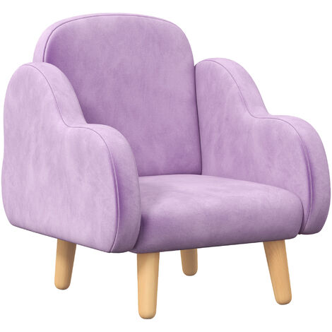 ZONEKIZ Kids Armchair Chair Children Mini Sofa Cloud Shape for 1.5-3 Years Purple