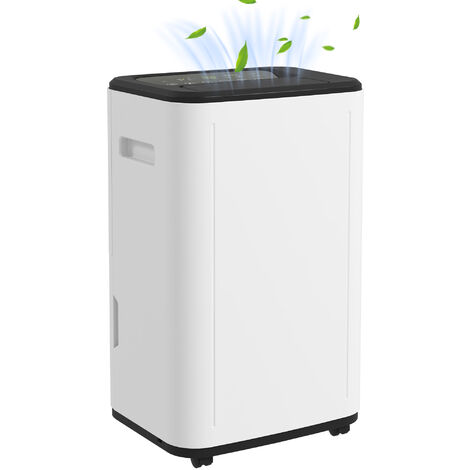 HOMCOM 20L/Day 6L Dehumidifier, Portable Quiet Air Dehumidifier for Laundry (1/5)