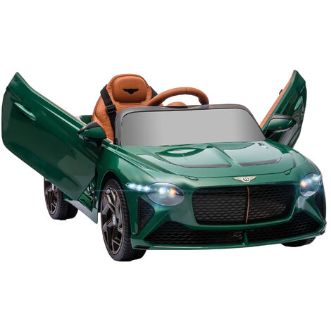 HOMCOM Bentley Bacalar Licensed 12V Kids Electric Ride-On w/ Remote - Green