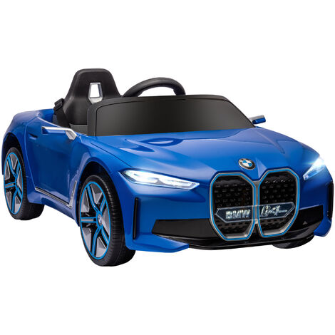 HOMCOM BMW i4 Licensed 12V Kids Electric Ride-On Car with Remote for 3-6 Years Blue (1/5)