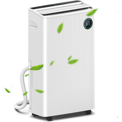 HOMCOM 16L/Day 5.5L Dehumidifier with Air Purifier, UVC, Ioniser, Timer White