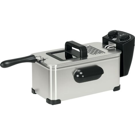 HOMCOM 3 Litre Deep Fat Fryer with Adjustable Temperature, 60min Timer, 2000W (1/5)