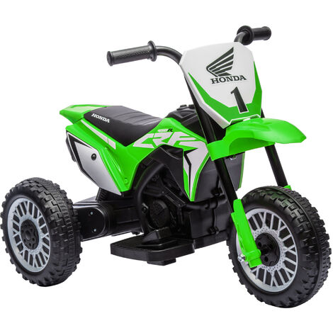 HOMCOM Honda CRF450RL Licensed 6V Kids Electric Motorbike w/ Horn Green