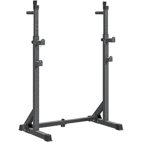 SPORTNOW Heavy Duty Squat Rack, Adjustable Weight Barbell Stand, for Home, Gym