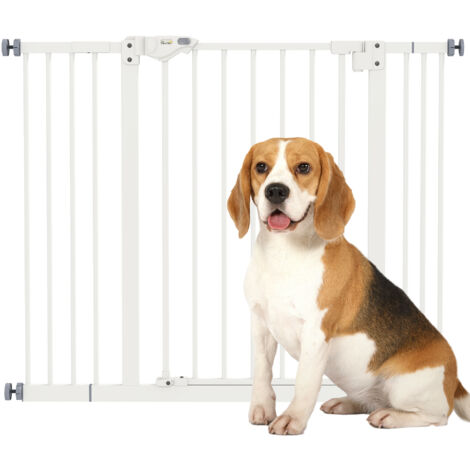 PawHut Adjustable Safety Gate w/ Four Adjustable Screws 74-100cm