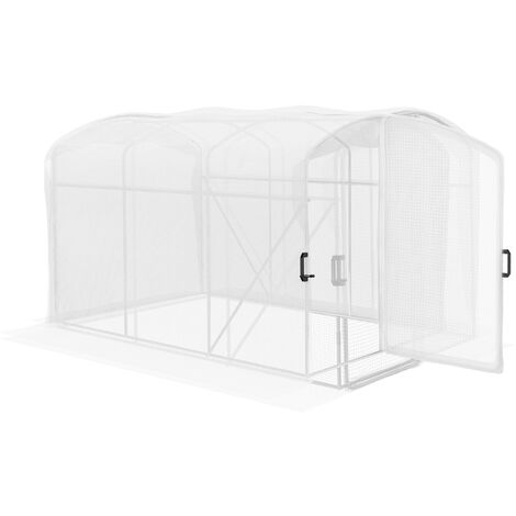 Outsunny 3 x 2 x 2m Polytunnel Greenhouse with Door, Galvanised Steel Frame