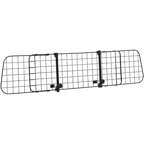 PawHut Heavy Duty Pet Dog Car Barrier Adjustable Ventilated Mesh Wire Guard