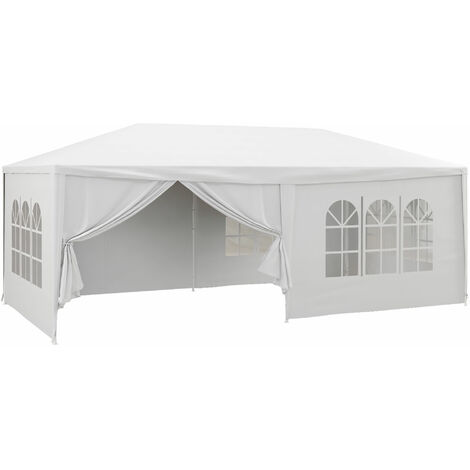 Outsunny 6 x 3(m) Outdoor Gazebo Canopy Party Tent with 6 Removable Side Walls (1/5)