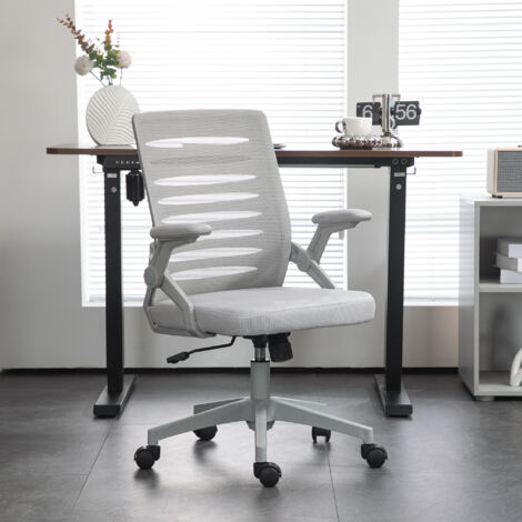 Vinsetto Mesh Office Chair Home Swivel Task Chair w/ Lumbar Support