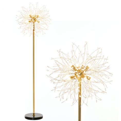 HOMCOM Modern Floor Lamp with Dandelion-like Lampshade for Bedroom (1/5)