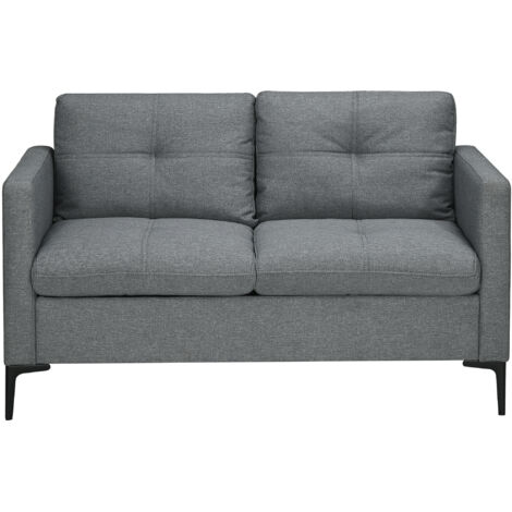 HOMCOM Modern Loveseat Sofa Upholstered 2 Seater Settee for Living Room Bedroom