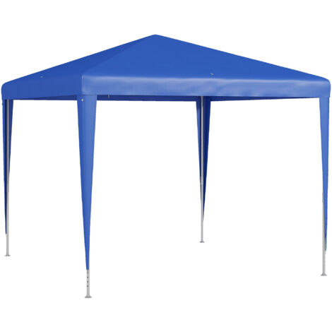 Outsunny Garden Gazebo Marquee Party Tent Wedding Canopy Patio 2.7 x 2.7m Blue