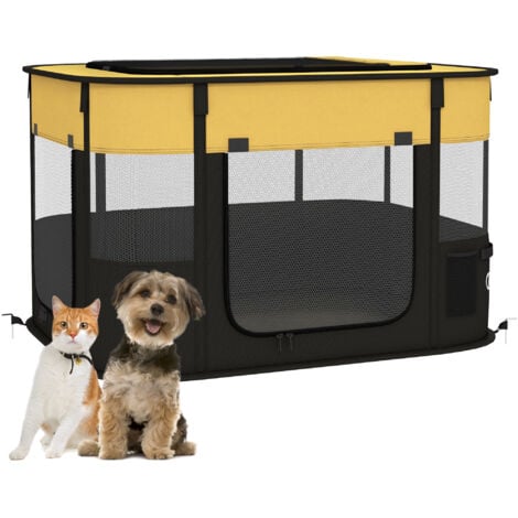 PawHut Portable Dog Pen for Puppies, Rabbits, Kittens, Guinea Pigs M