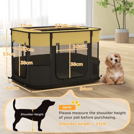 PawHut Portable Dog Pen for Puppies, Rabbits, Kittens, Guinea Pigs M
