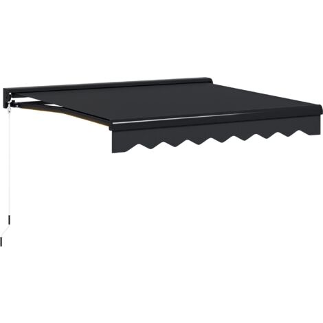 Outsunny Electric Awning with LED Light, Sun Canopies for Patio 3 x 2.5m