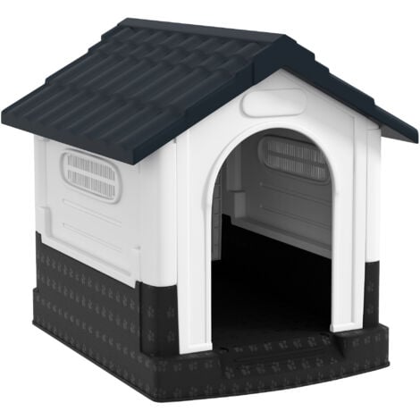 PawHut Dog Kennel for Outside, for XS and S Dogs, 80 x 69 x 76cm Grey