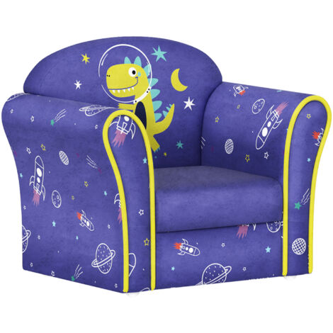 AIYAPLAY Kids Armchair Toddler Sofa Chair Bedroom Playroom Blue