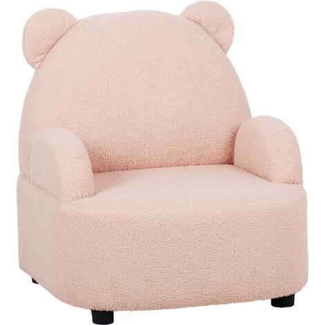AIYAPLAY Kids Armchair, Bear Shaped Toddler Chair for Bedroom Pink (1/4)