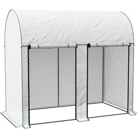 Outsunny 200 x 100 x 178cm Small Tomato Greenhouse with Roll-up Zipped Doors
