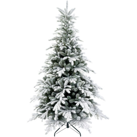 HOMCOM Artificial Christmas Tree with Realistic Snow Branches, LED Lights 5 Ft