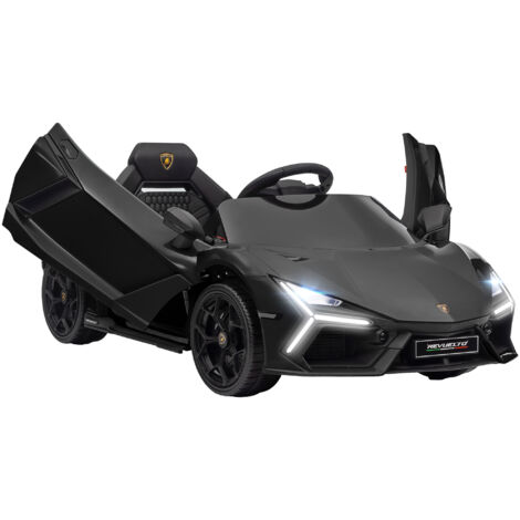 AIYAPLAY Lamborghini Revuelto Licensed Ride On Car, with Suspension, Black (1/5)